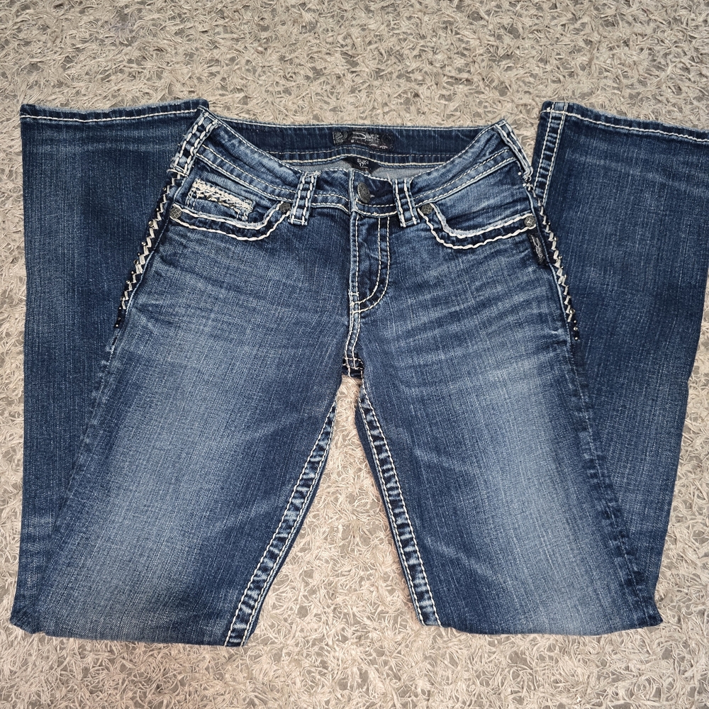Silver Jeans Women's Boot Cut in Dark Blue - Picture 4 of 5